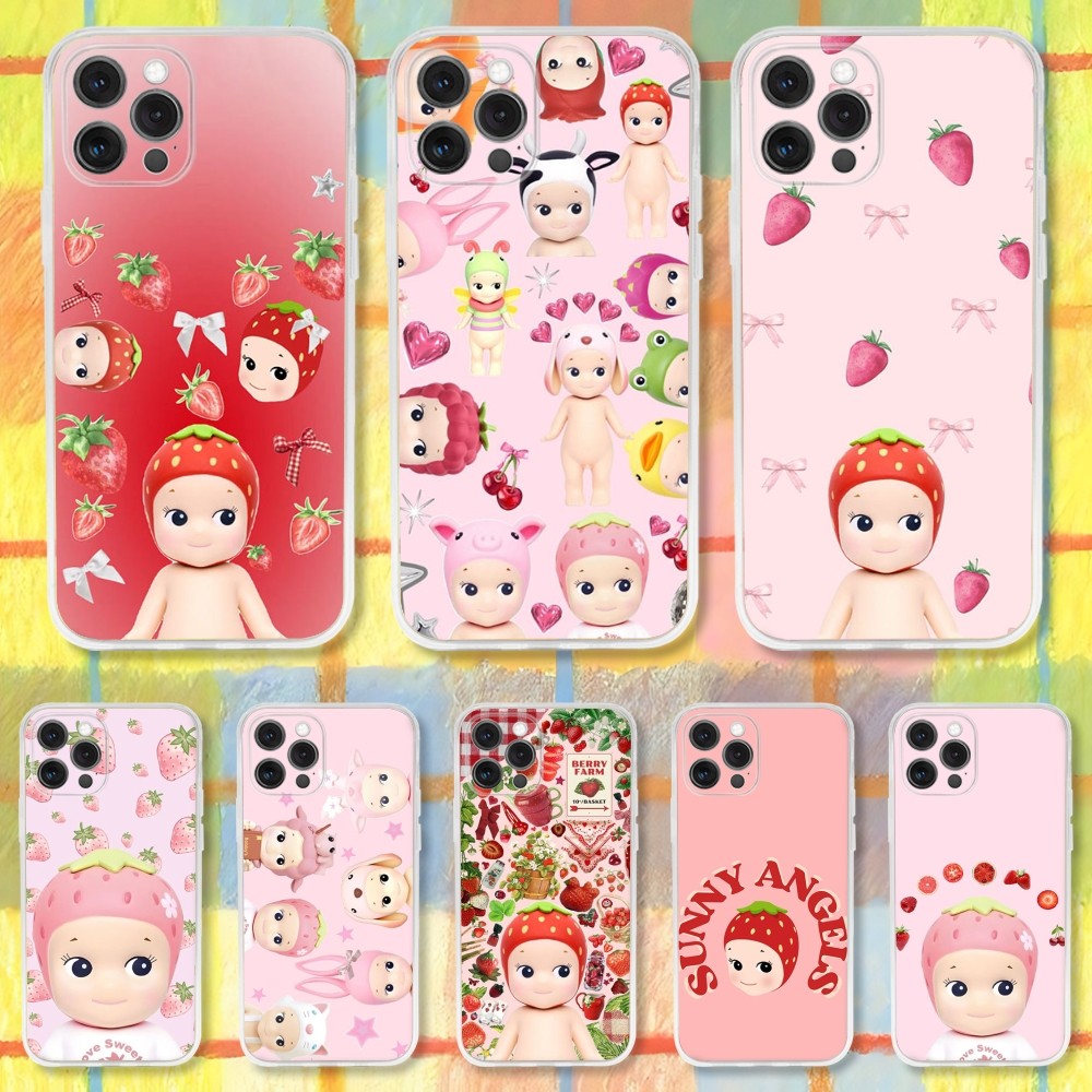Phone Accessories Like Sonny Angel - Stawberry S-Sonny A-Angel Ctue Capa de