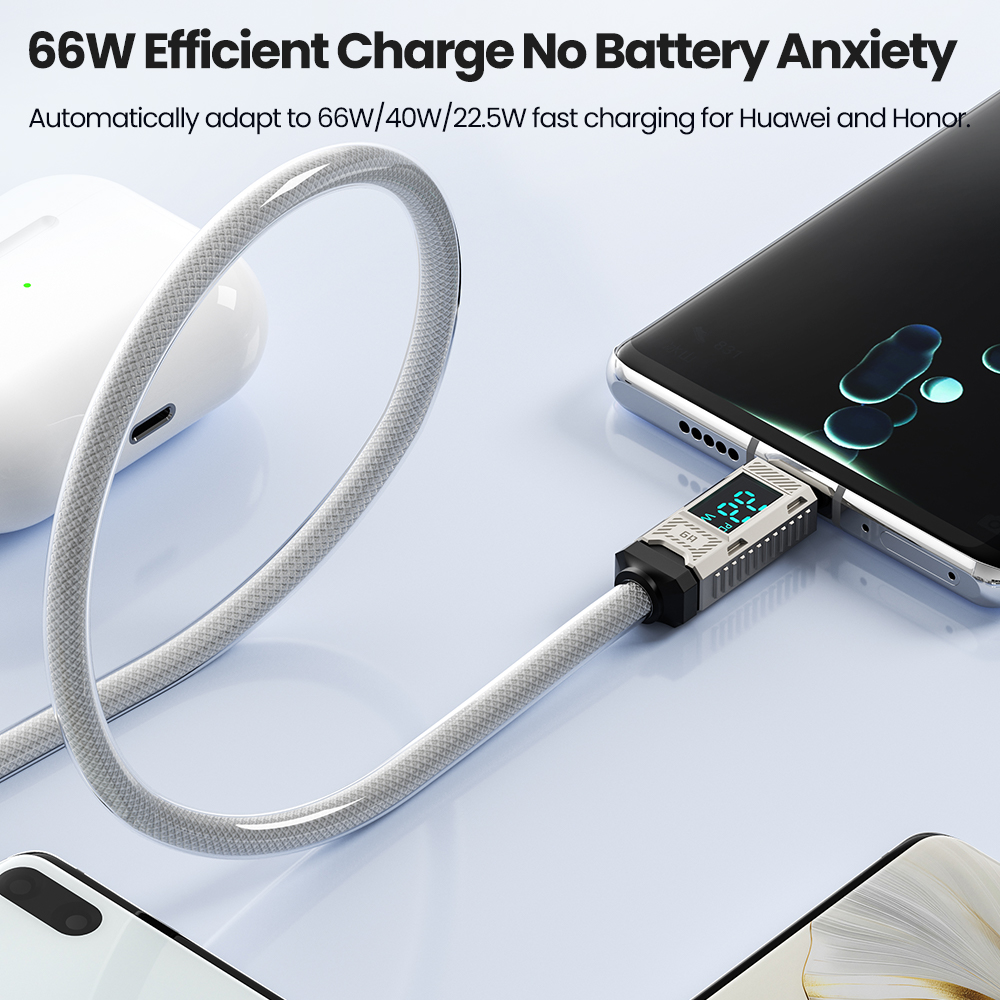 Toocki pd 66w cabo usb c 6a di - Usb Data Cable avaliação e preço