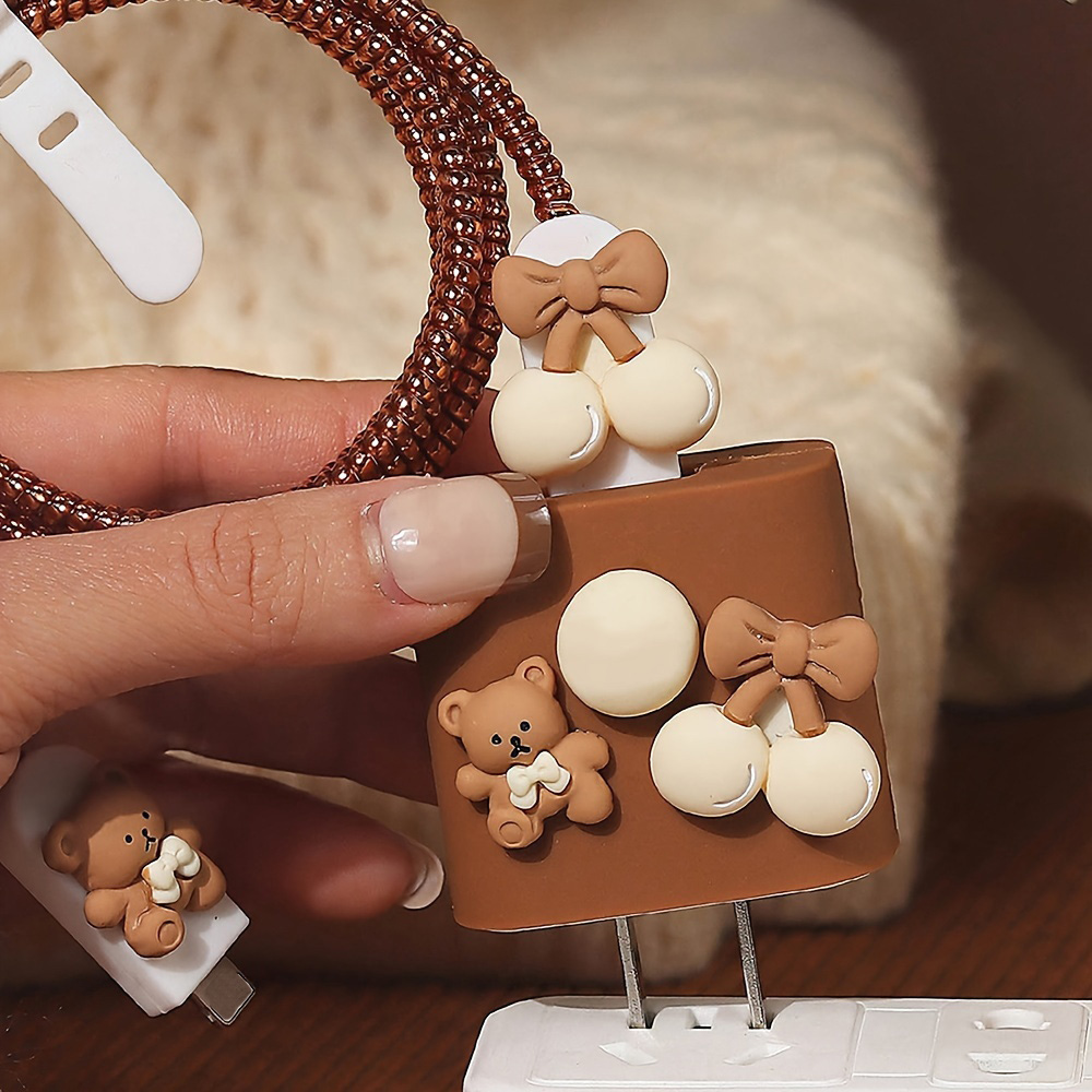 Cute Bear Charger Protector Ca - Phone Accessories Online avaliação e preço